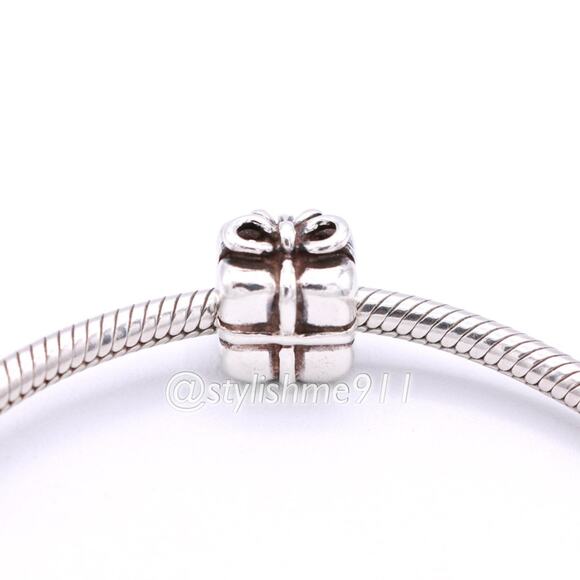 Authentic PANDORA Retired Present Charm - 790300 - Picture 4 of 9